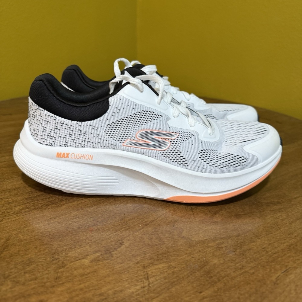 Skechers GO WALK MAX WALKER- VEA 125053 Women's Size 10 White Black Orange - Picture 4 of 11